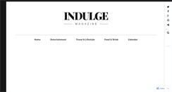 Desktop Screenshot of indulgemagazine.com
